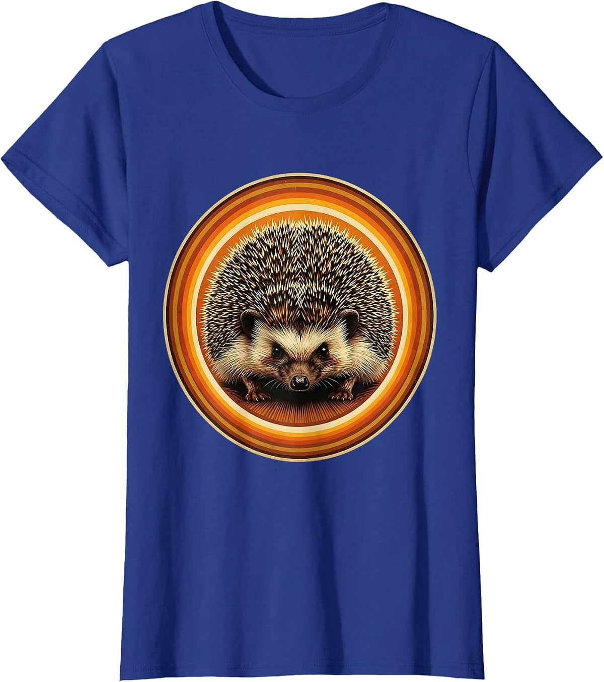 Women's I Could Be Meaner Hedgehog Turned Away T-Shirt - Royal Blue