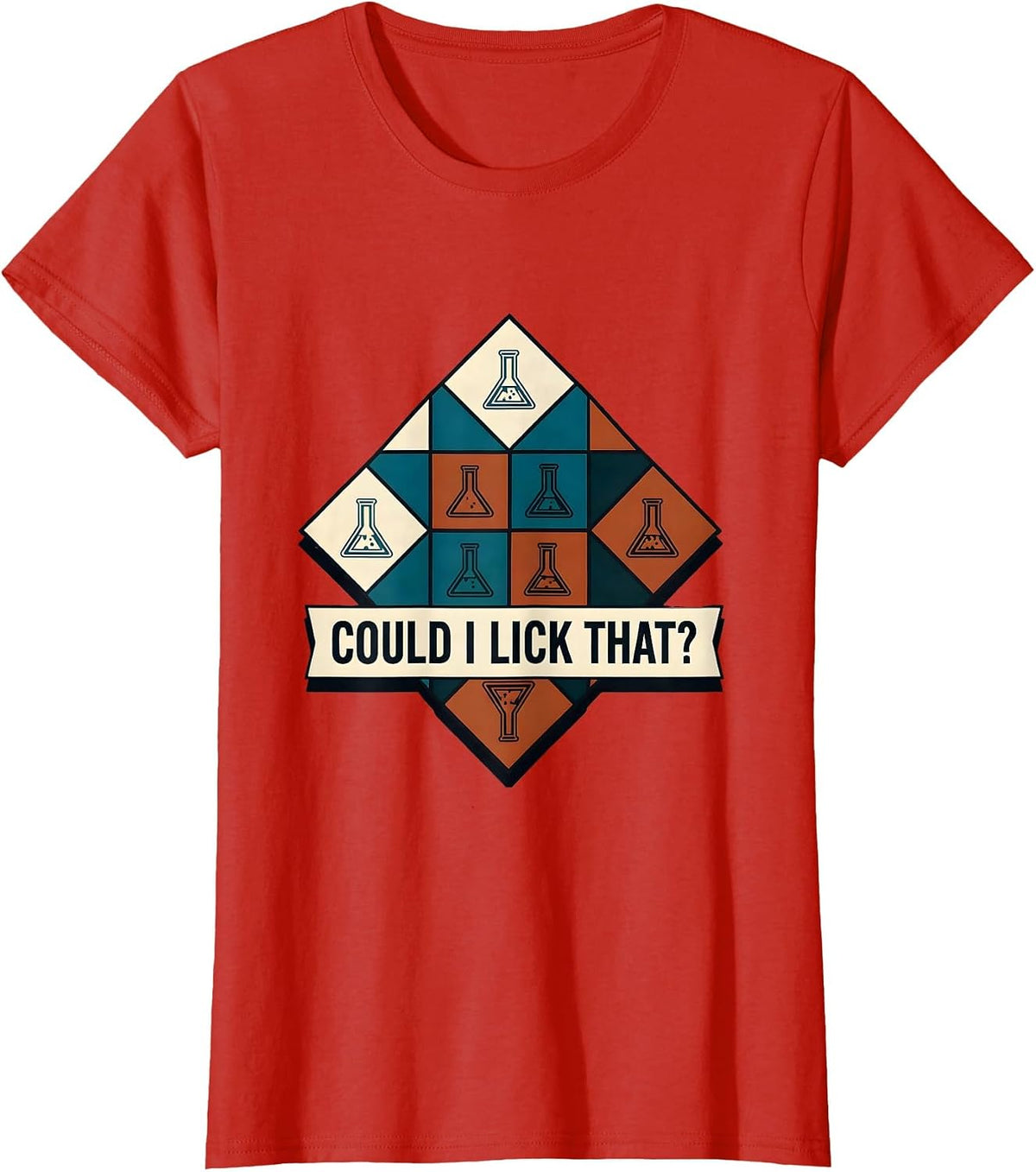 Could I Lick That Funny Periodic Table Science Teacher Gift T-Shirt - Red