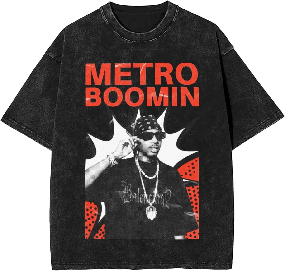 Men Novelty T-Shirt Short Sleeve Unisex Teens Cotton Shirt - Black 6