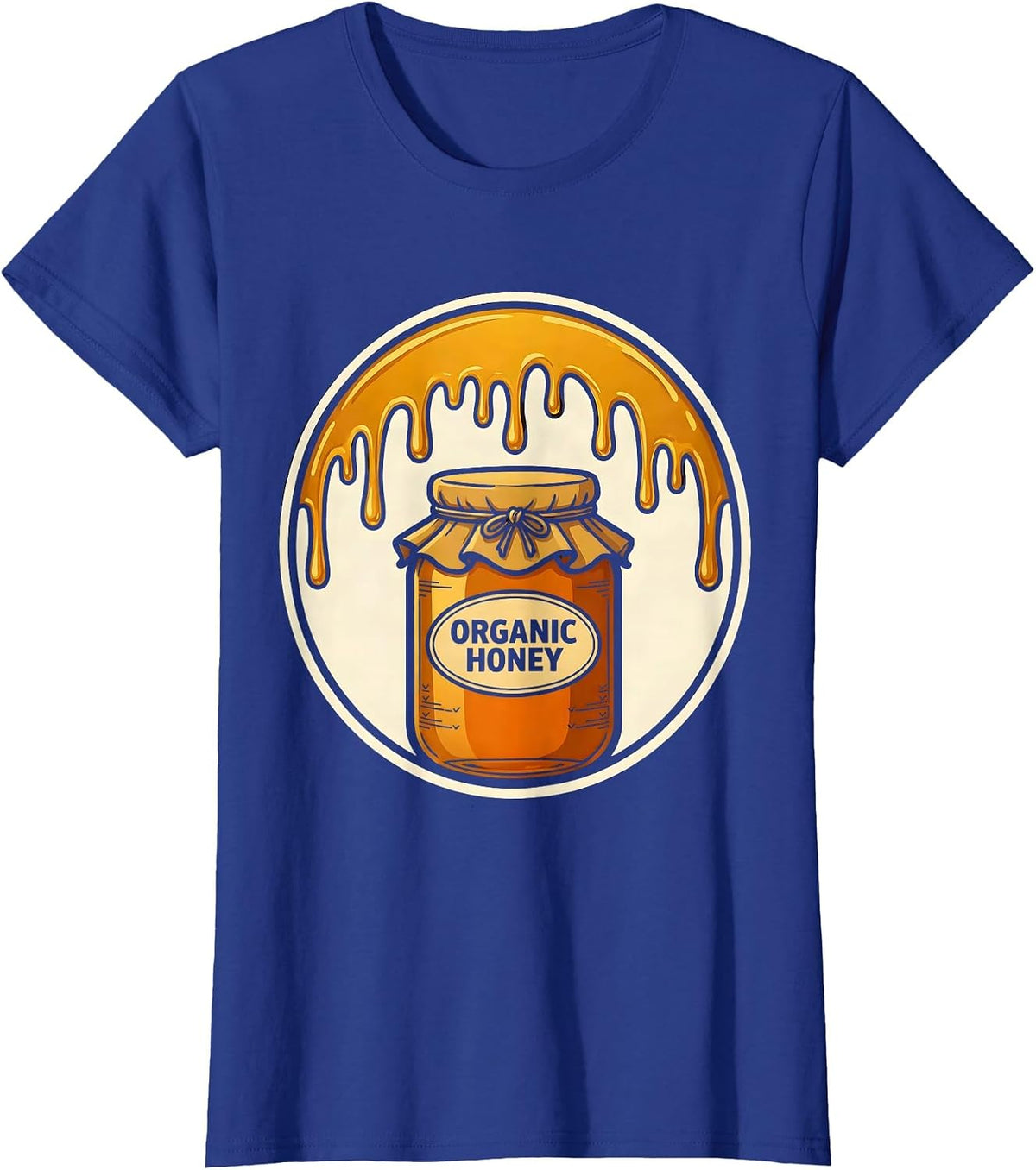 Women's Organic Honey Halloween Honeypot Costume Novelty Funny DIY T-Shirt - Royal Blue