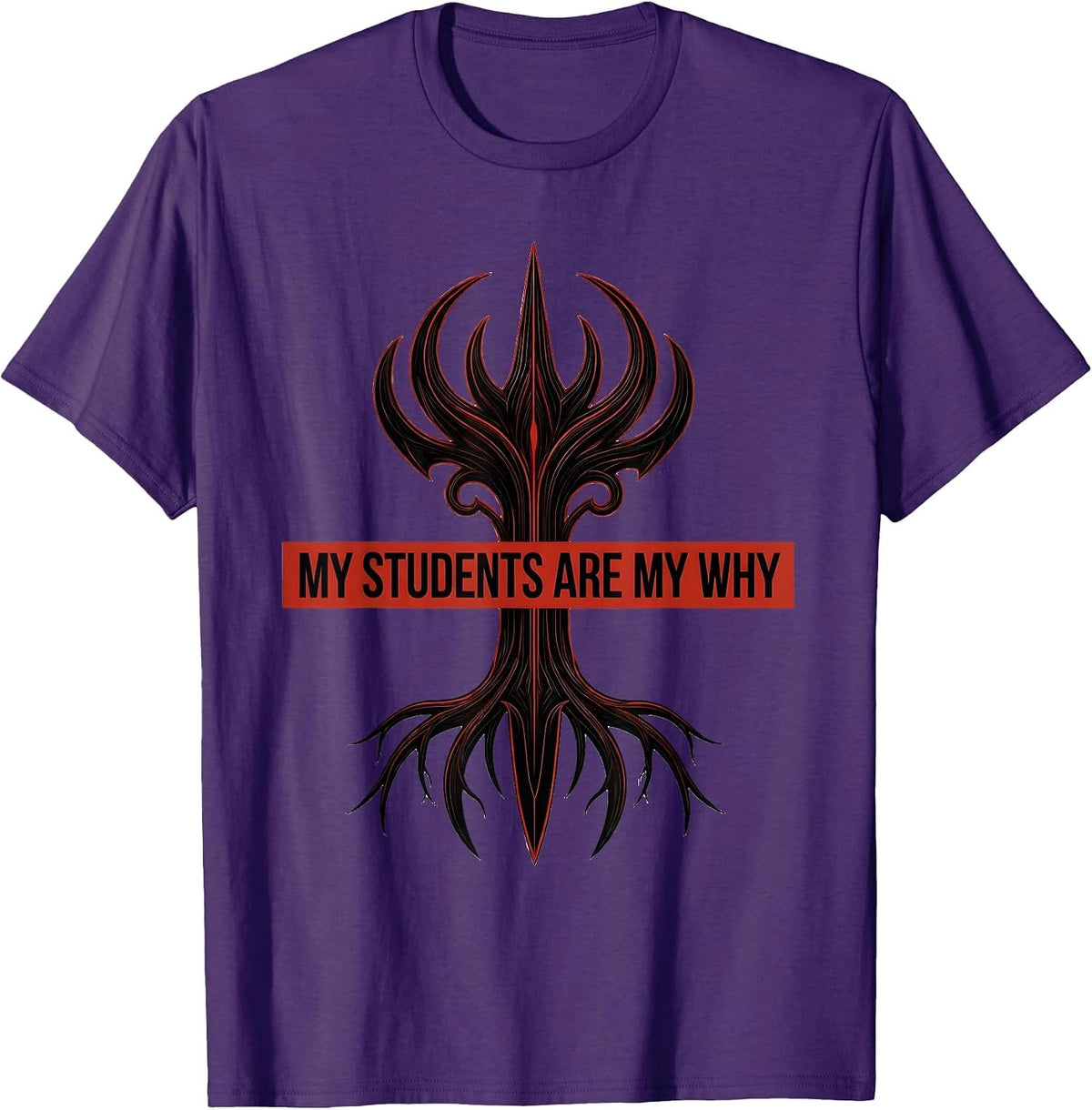 My Students Are My Why 4th Grade Teacher Design T-Shirt - Purple