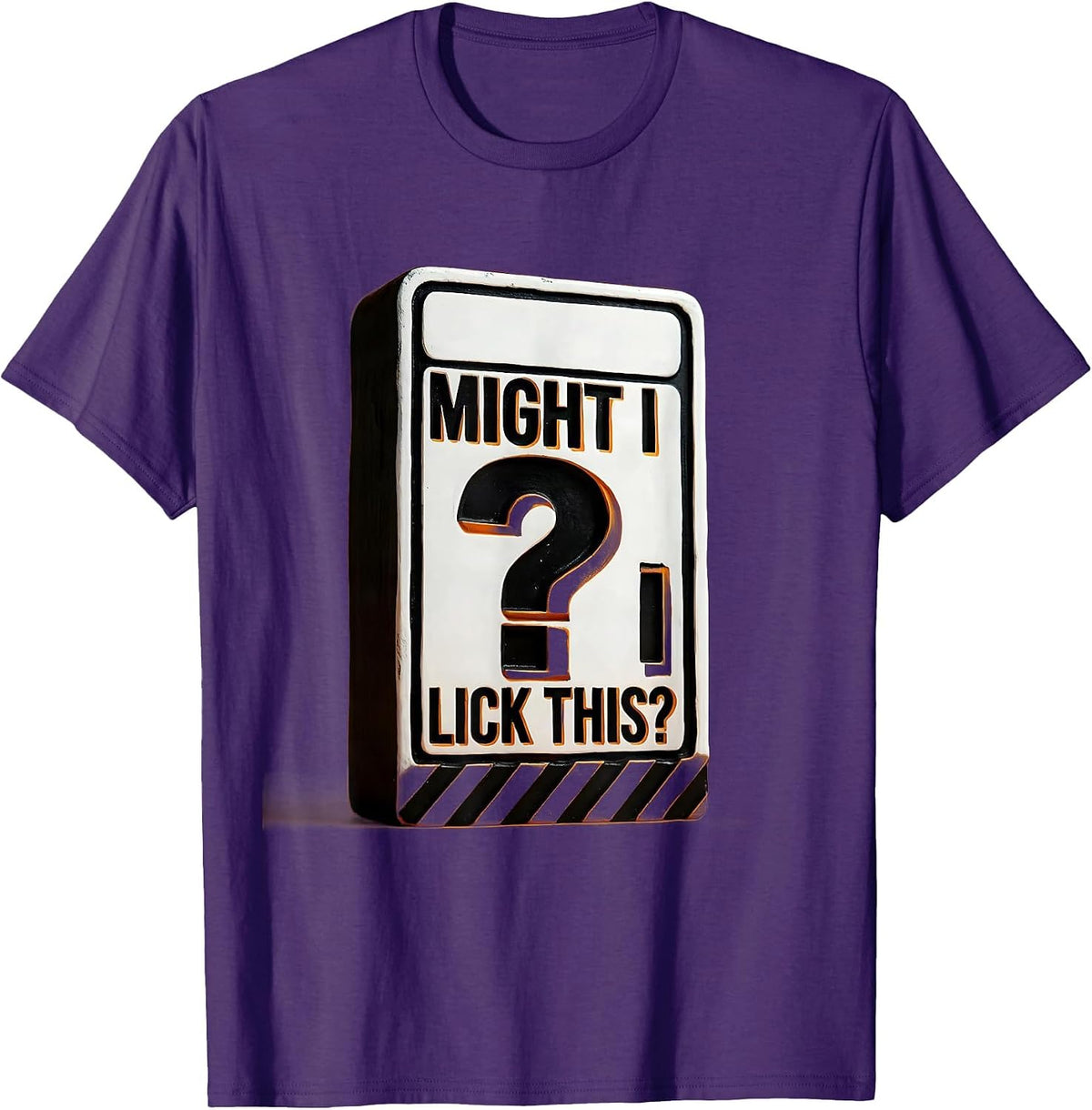 Men's Might I Lick This Funny Periodic Table Science Teacher Gift T-Shirt - Purple