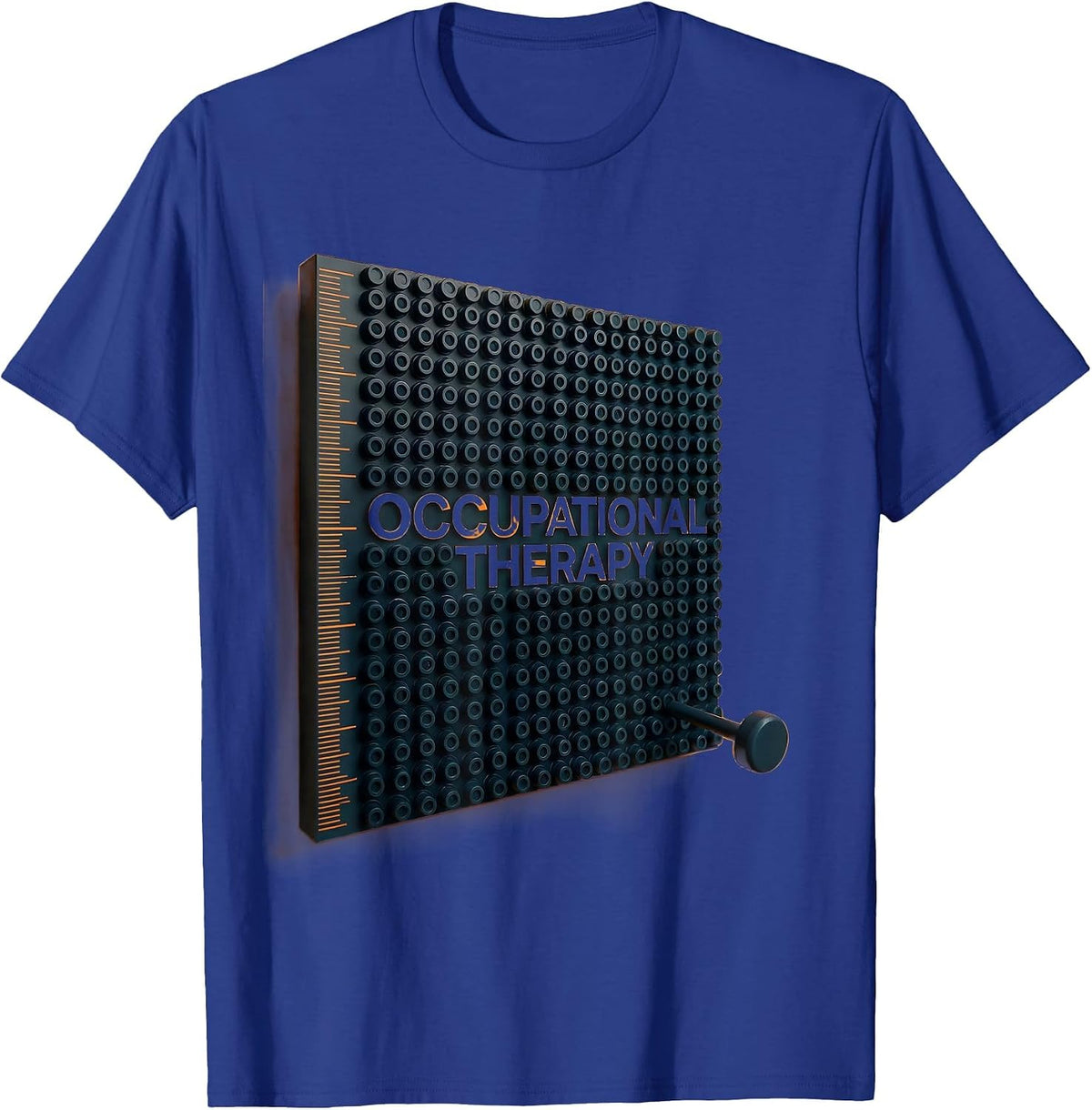 Men's Occupational Therapy Geometric OT Therapist Work Pride T-Shirt - Royal Blue