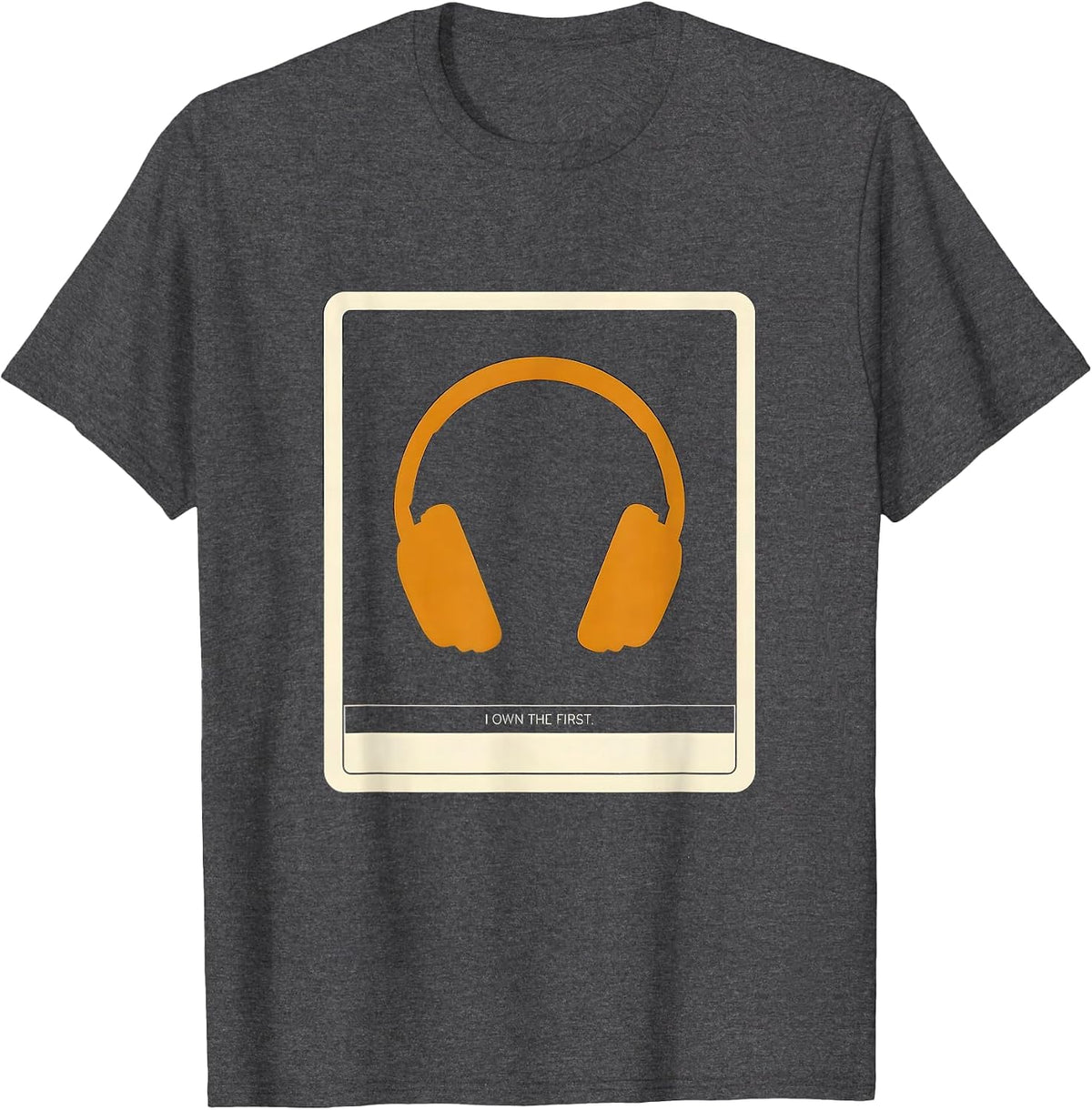I Own The First Minimalist 911 Dispatcher Thin Yellow Line T-Shirt - Dark Heather Grey