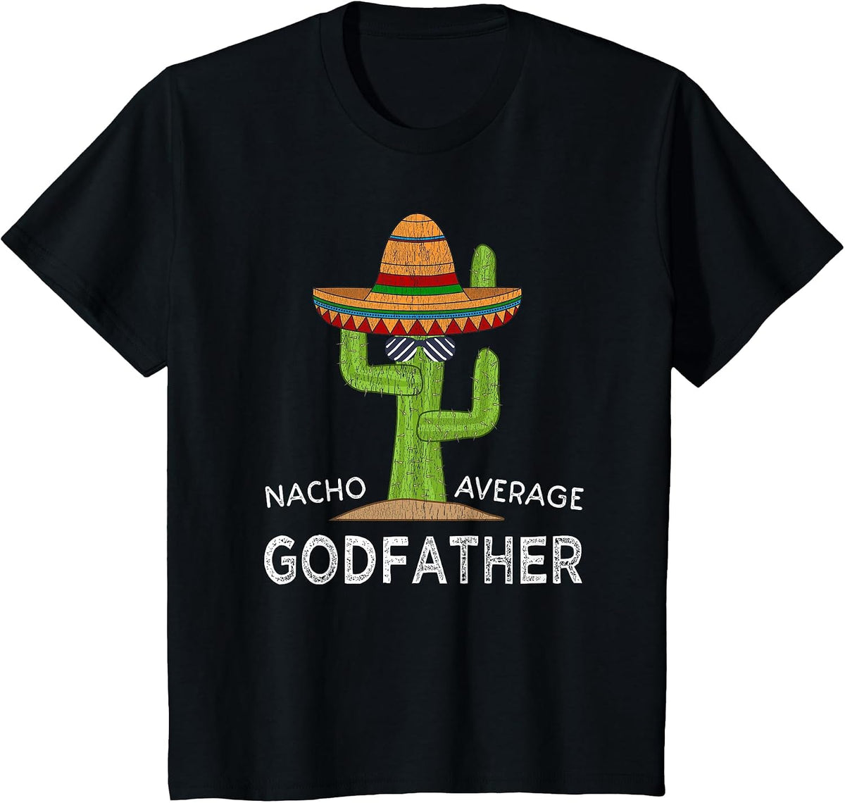 Funny Godfather Godparent Humor Saying T-Shirt - Black