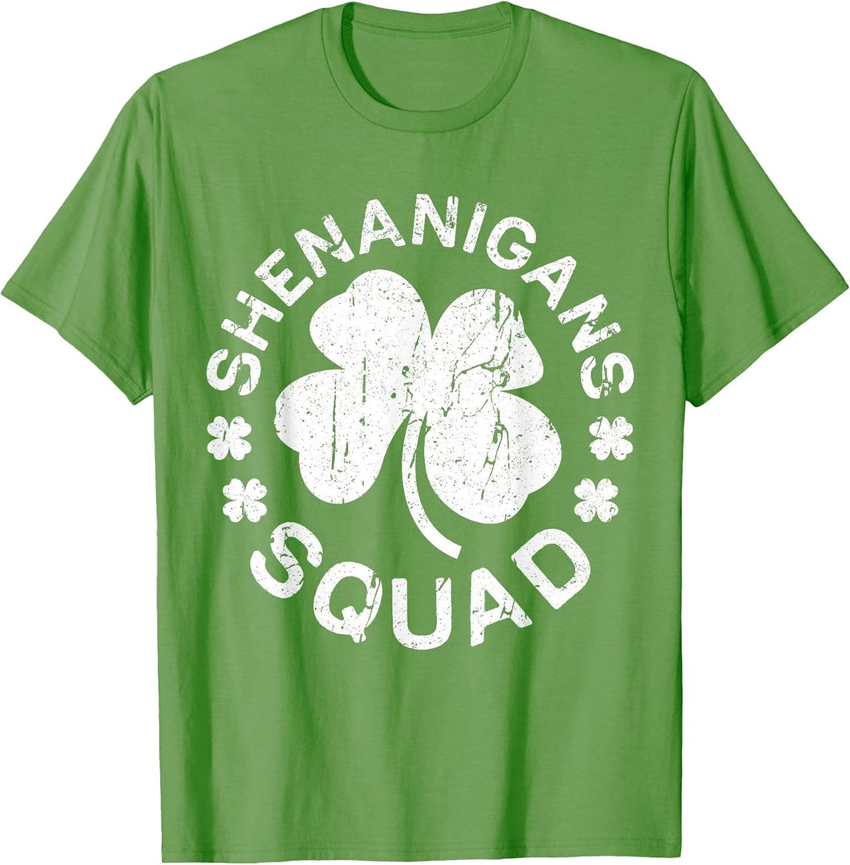 Shenanigans Squad Shirt Irish Men Women Kids St Patricks Day T-Shirt - Grass Green