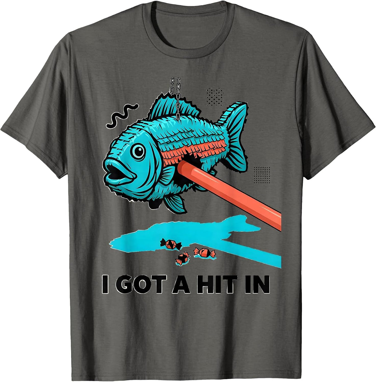 I Got A Hit In Funny Cinco De Mayo Party Costume T-Shirt - Asphalt Grey