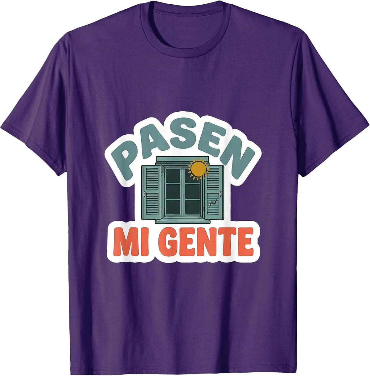 Pasen, Mi Gente Bilingual Spanish Teacher Classroom Pride T-Shirt - Purple