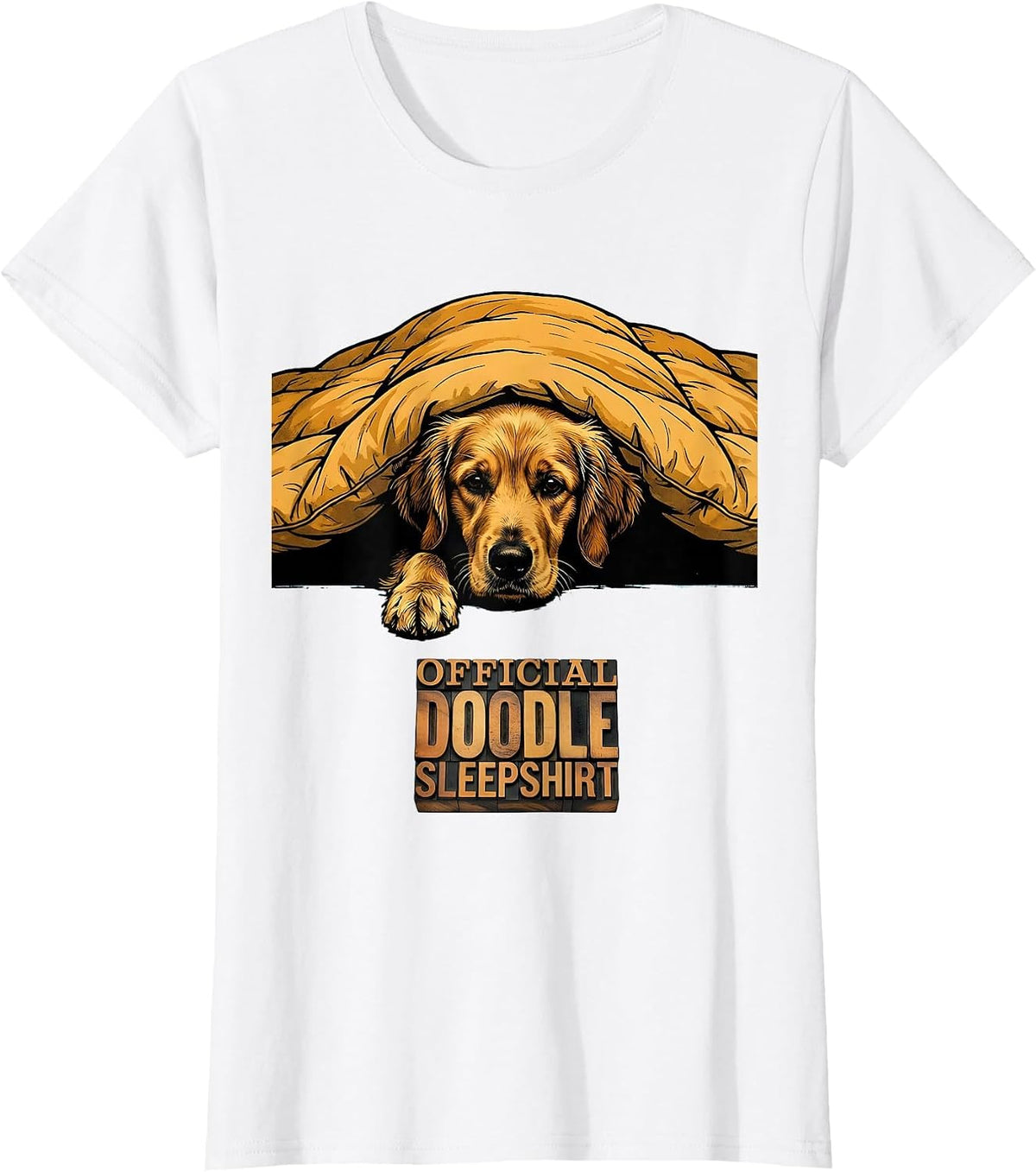 Official Doodle Sleepshirt Funny Dog Owner Breed-Specific T-Shirt - White