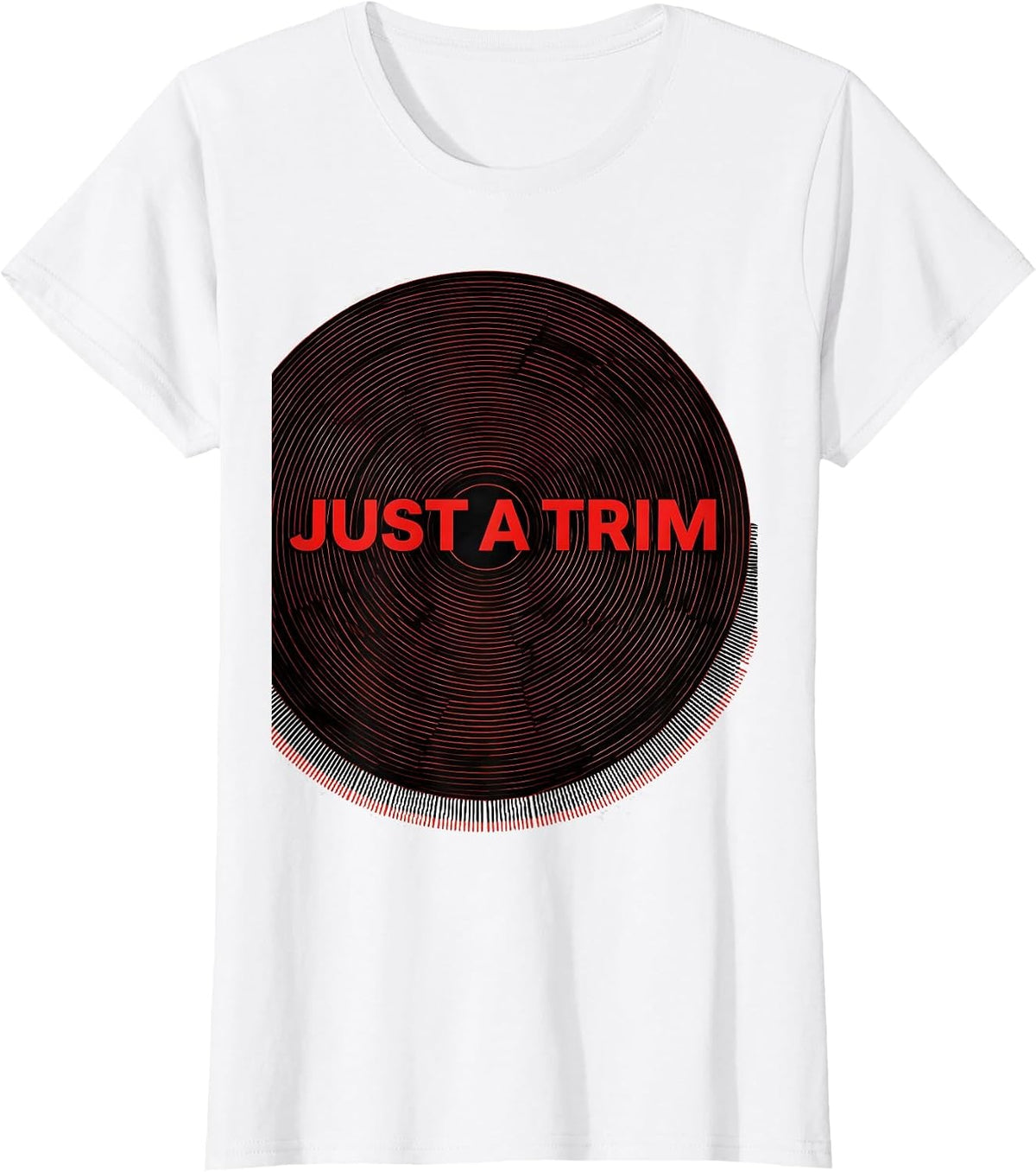 Women's Just A Trim Funny Hairdresser Barber Gift Christmas T-Shirt - White