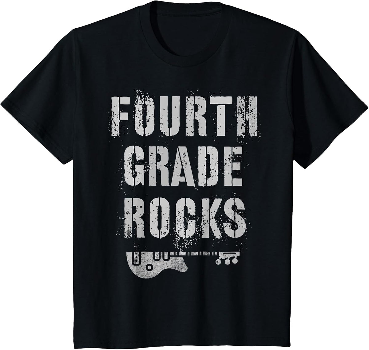 4th Grade Rocks Teacher Rockstars I Teach Ready to Rock T-Shirt - Black