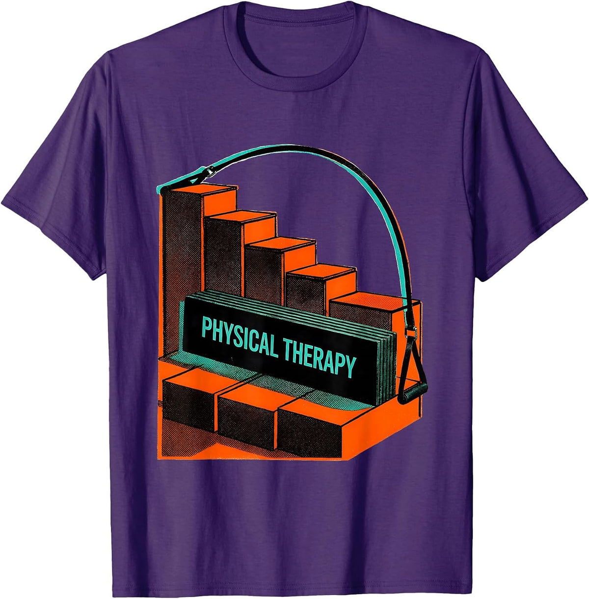 Physical Therapy Risograph Occupational Therapist PT Student T-Shirt - Purple