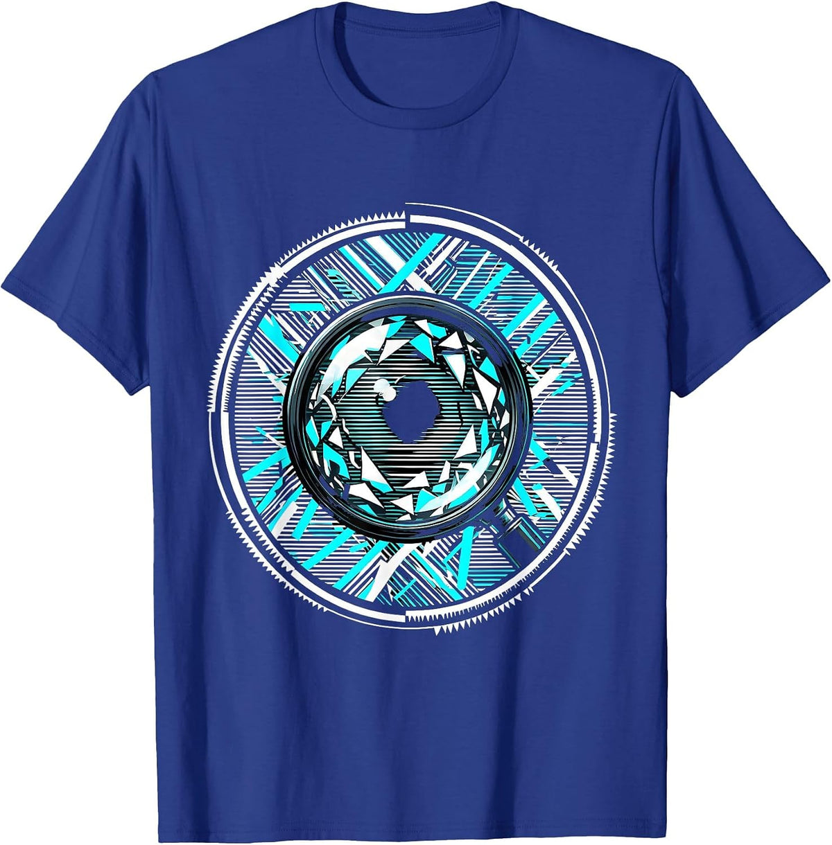 Men's Dyslexia Awareness Magnifying Glass Graphic T-Shirt - Royal Blue