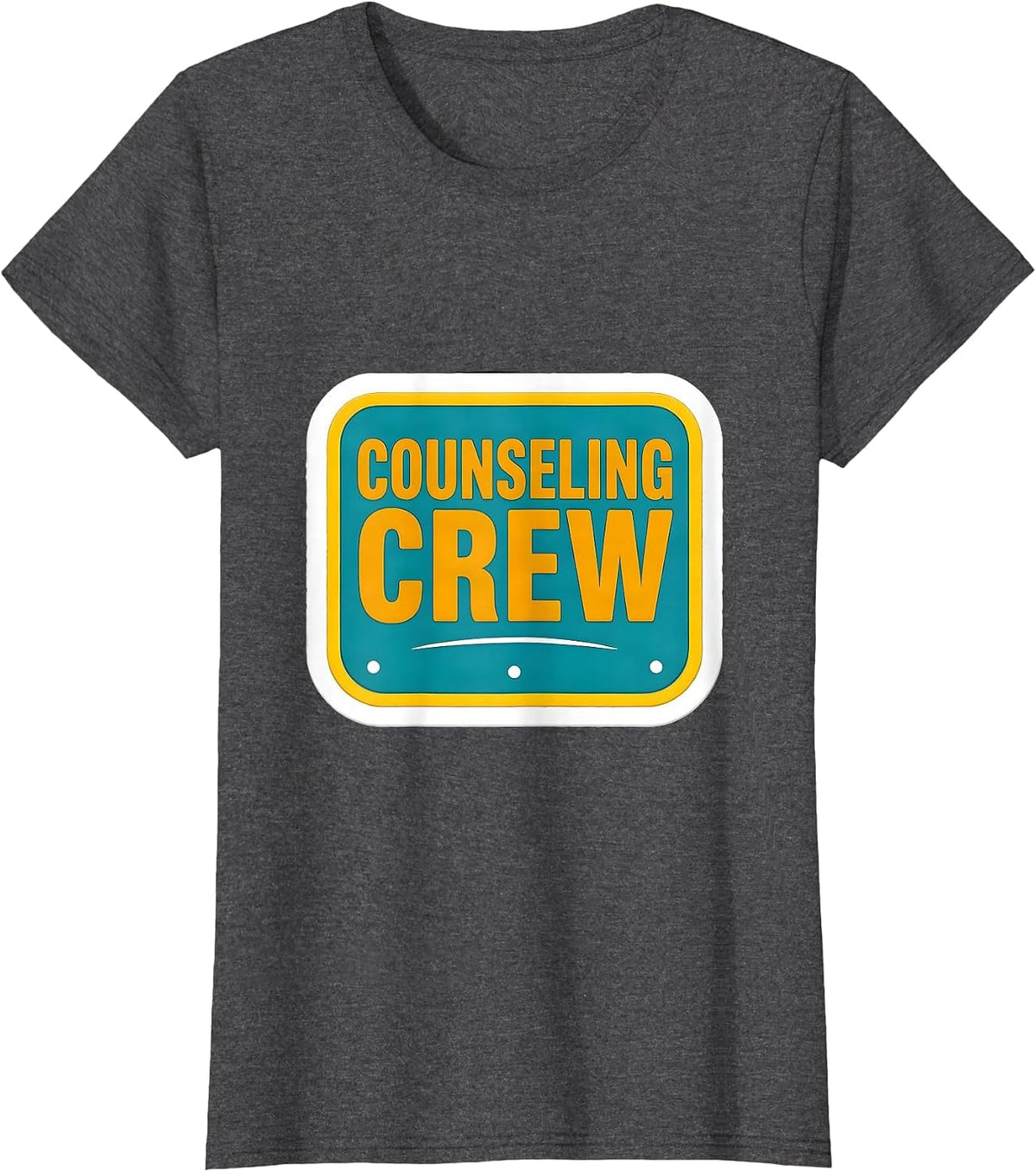 Women's Counseling Crew Warm Humor School Counselor Psychologist T-Shirt - Dark Heather Grey
