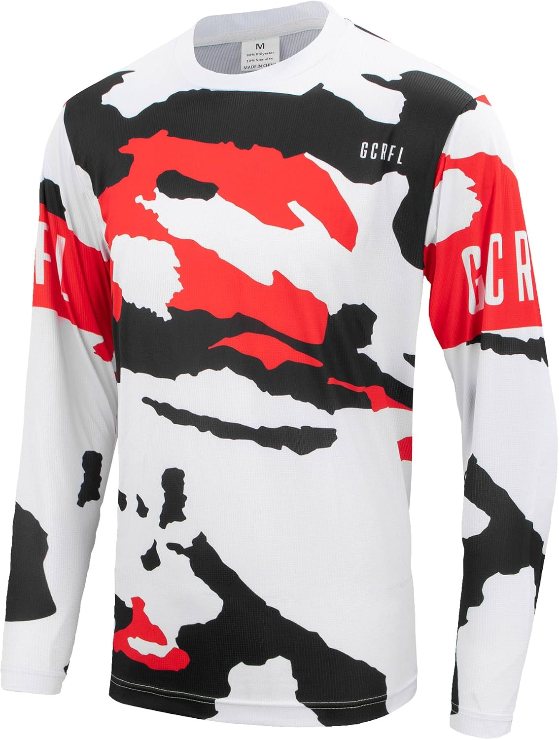 GCRFL Mens Cycling Jersey Shirt Short/Long Sleeves Downhill, Off-Road, MTB Jersey Racing Riding Mountain Bike Motocross
