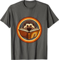 Cute Hedgehog Reading Book Teacher Gift T-Shirt - Asphalt Grey