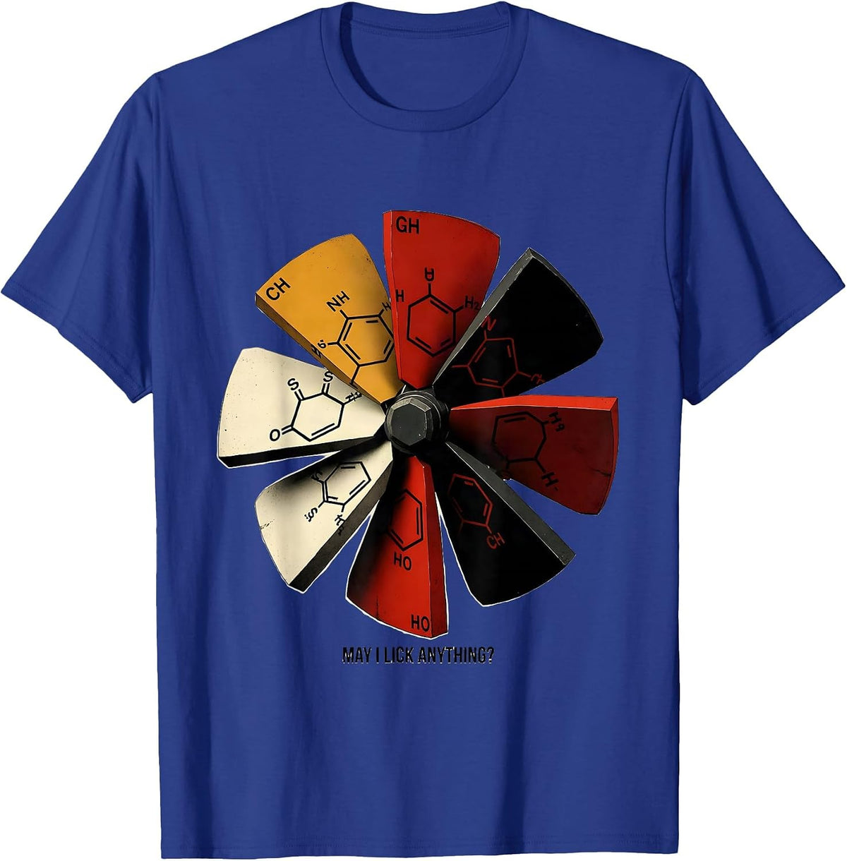 May I Lick Anything Funny Periodic Table Science Teacher T-Shirt - Royal Blue