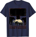 I'm A Mild, Unmoved Honey Badger Funny Animal Lover Wildlife T-Shirt - Navy Blue