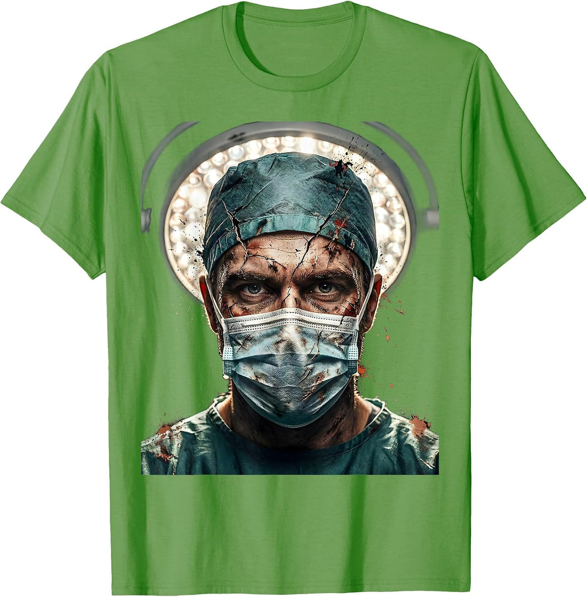 Men's Surgeon Under Operating Light Emergency Graphic T-Shirt - Grass Green