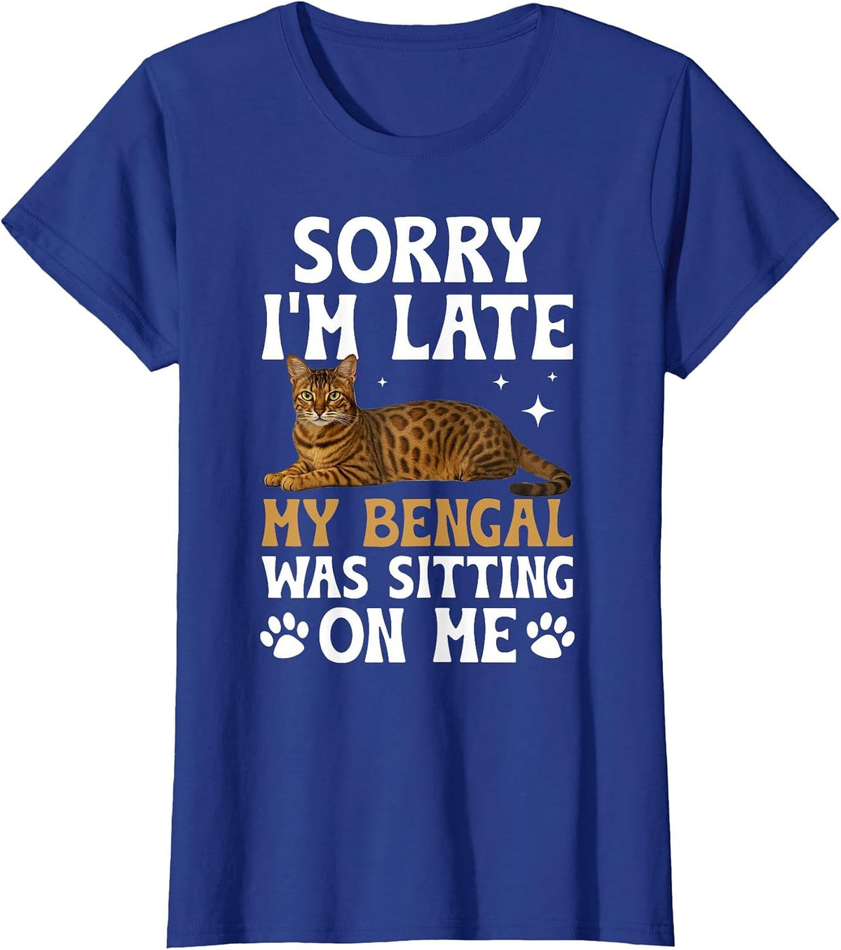 Bengal Cat Owner Funny Bengal Cat Lover T-Shirt - Royal Blue