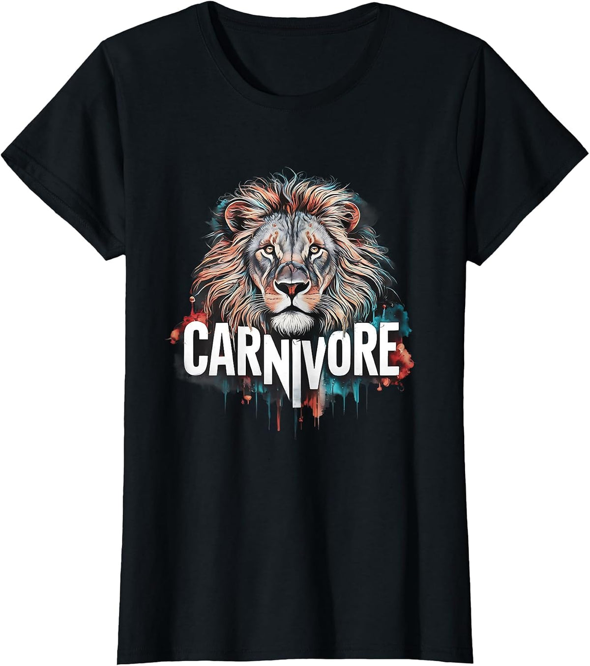 Carnivore: Zero Carb Lion Diet Lifestyle T-Shirt - Black