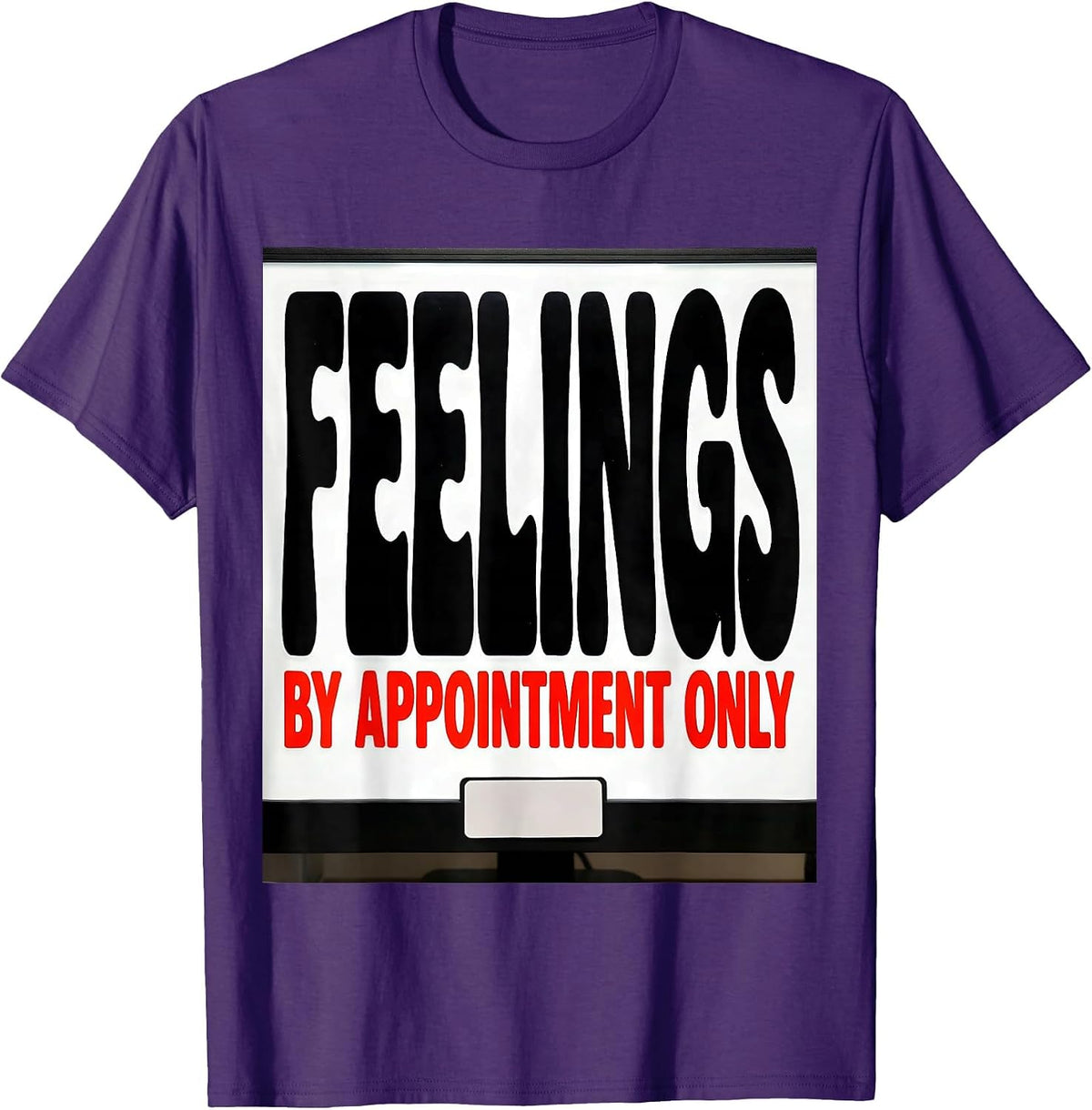 Men's Feelings By Appointment Only Groovy Retro School Counselor T-Shirt - Purple