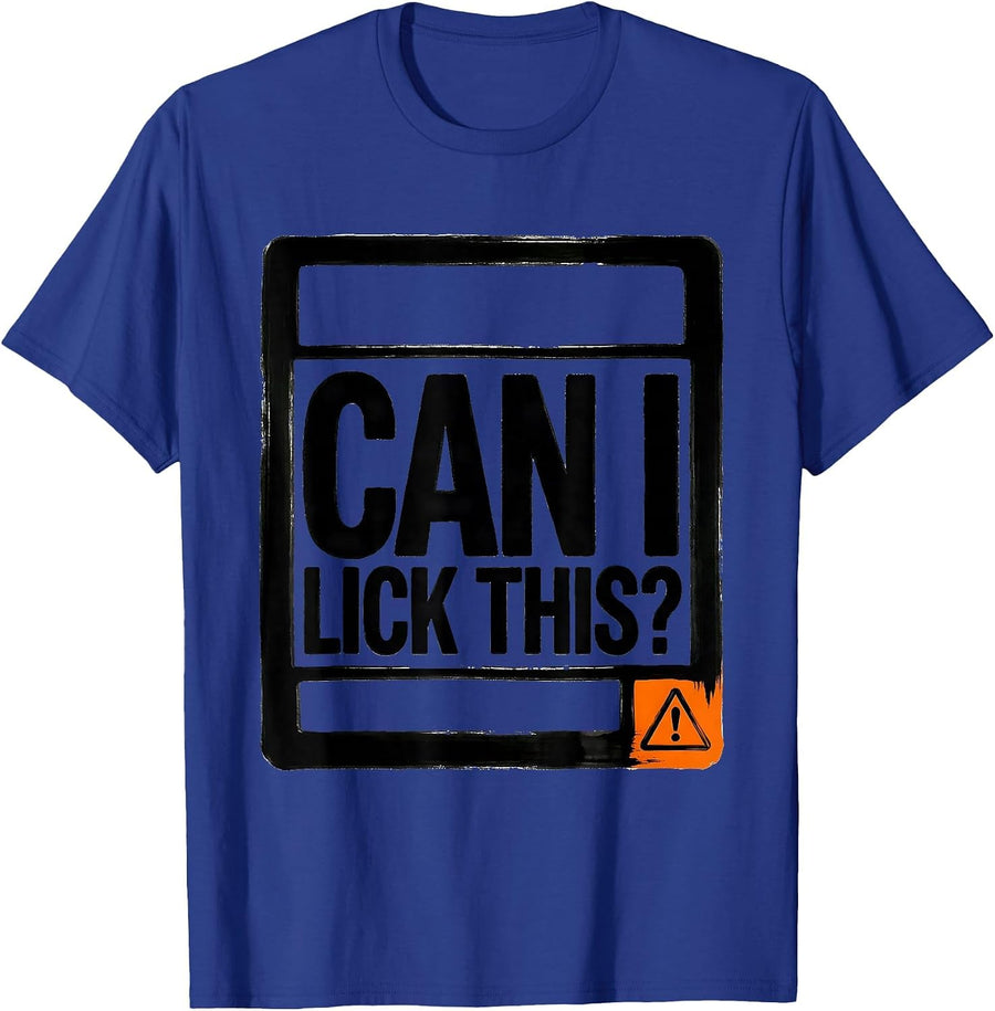 Can I Lick This Funny Periodic Table Science Teacher Humor T-Shirt - Royal Blue