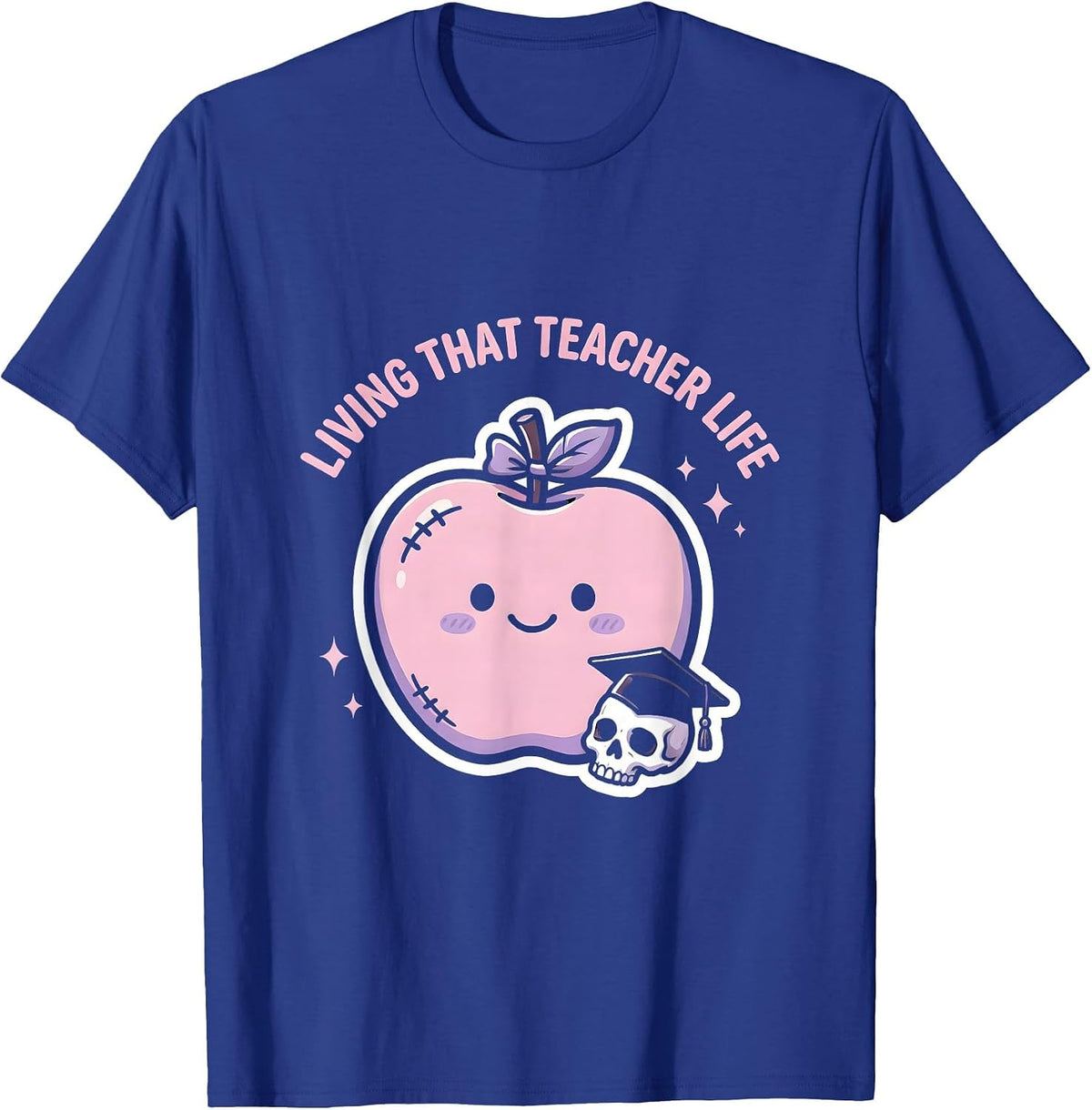 Men's Living That 4th Grade Teacher Life Design T-Shirt - Royal Blue