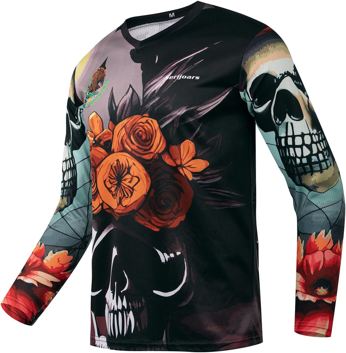 Men's Mountain Bike Jersey, Long Sleeve, Quick Dry, Off-Road Motocross Jersey, Downhill & Motocross Shirts - Hmlt009