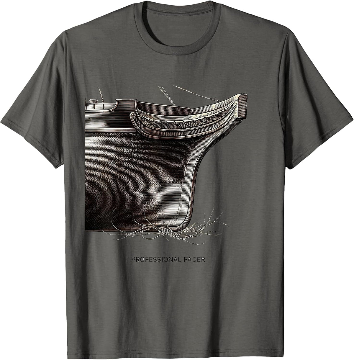 Men's Professional Fader Hairdresser Barber Humor Gift T-Shirt - Asphalt Grey