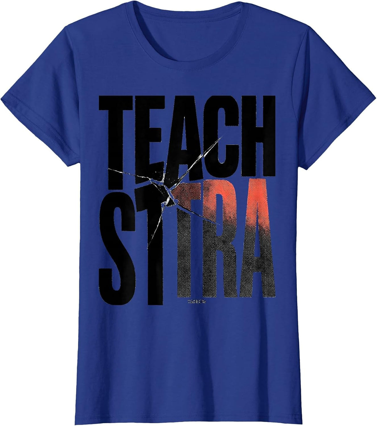 Women's Teachestra Bilingual Spanish Teacher Classroom Pride T-Shirt - Royal Blue