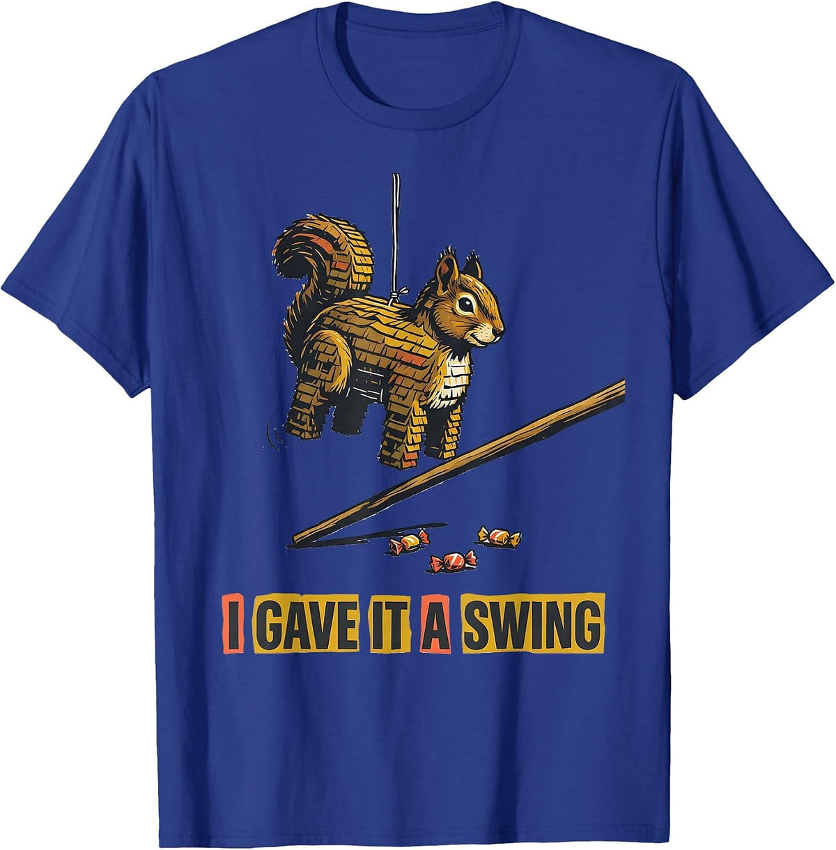 Men's I Gave It A Swing Midcentury Modern Cinco De Mayo Party T-Shirt - Royal Blue