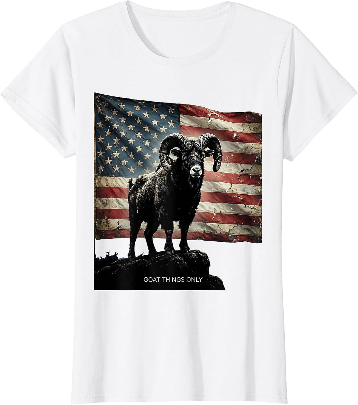 Women's Goat Things Only Funny Goat Lover Design T-Shirt - White