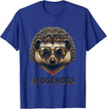 Hedgehogs Vintage Mascot Sunglasses Team Spirit Fan T-Shirt - Royal Blue