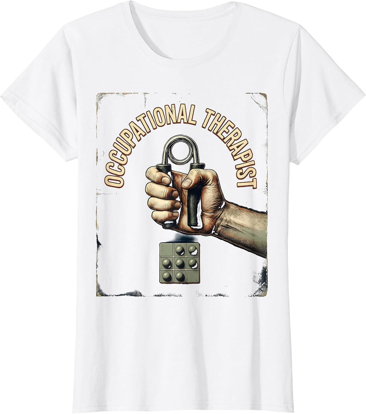 Occupational Therapist Vintage OT Month Retro Celebration T-Shirt - White