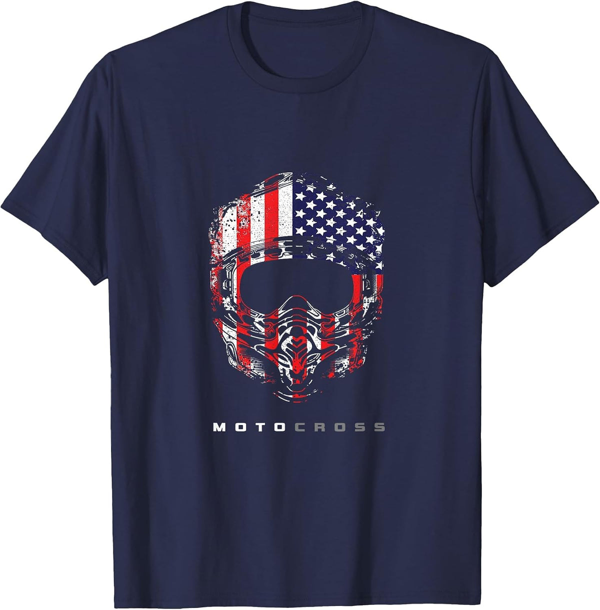 American Dirt Bike Motocross Apparel - Motocross Dirt Bike T-Shirt - Navy Blue
