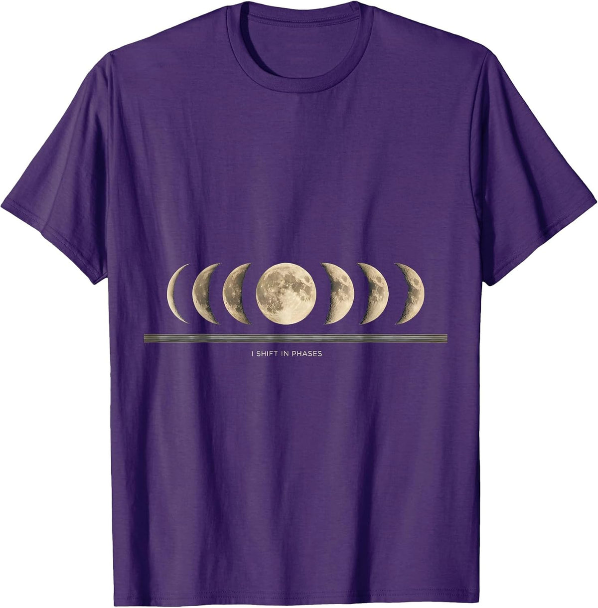 Men's I Shift In Phases Vintage Celestial Astronomy Astrology T-Shirt - Purple