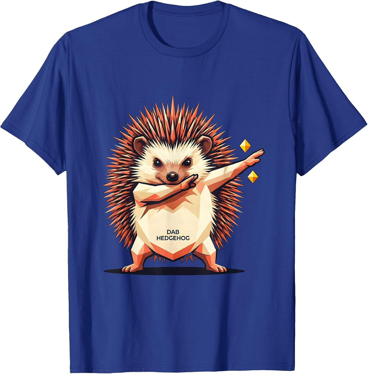 Dab Hedgehog Funny Animal Dance Meme Kids Humor Gift T-Shirt - Royal Blue