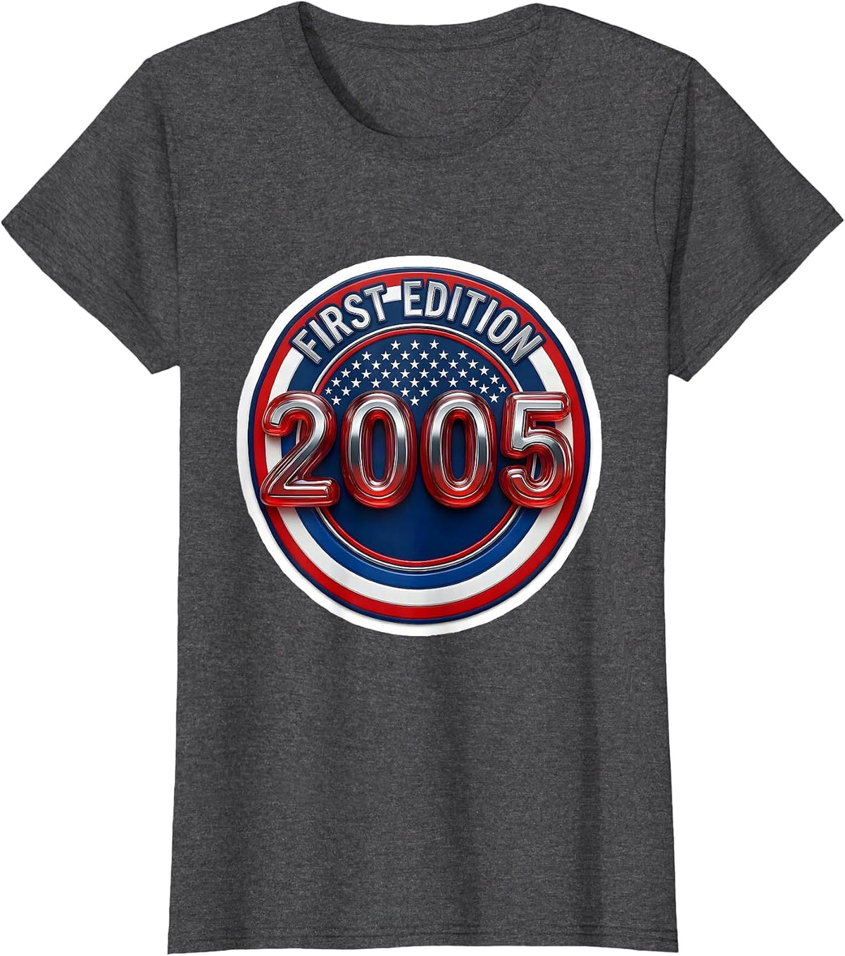 Women's First Edition 2005 Patriotic Vintage 21st Birthday Gift Men T-Shirt - Dark Heather Grey