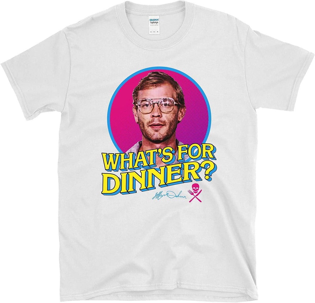 Jeffrey Dahmer What's for Dinner Serial Killer Mugshot True Crime - T-Shirt - White