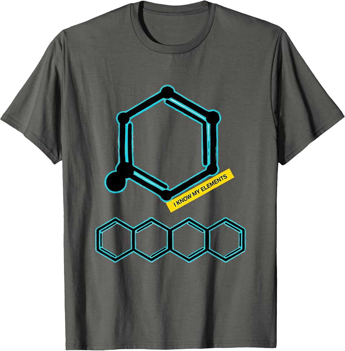 I Know My Elements Funny Chemistry Nerd Science Humor Gift T-Shirt - Asphalt Grey