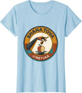 Women's Shana Tova U'Metuka Midcentury Modern Rosh Hashanah Apple T-Shirt - Baby Blue