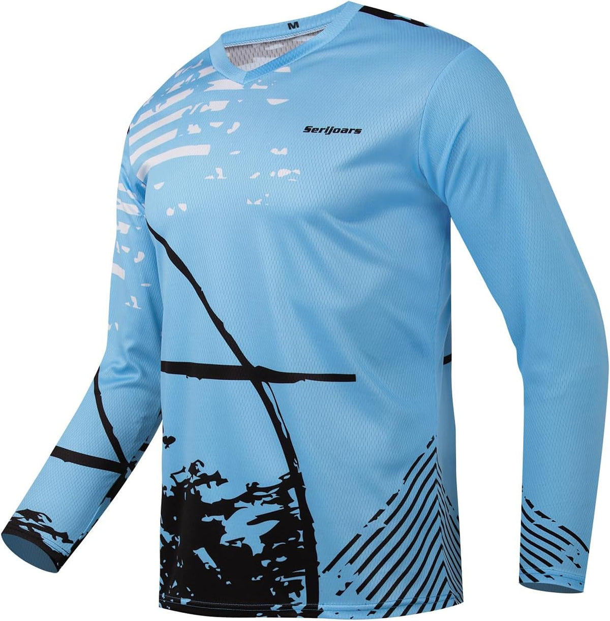 Men's Mountain Bike Jersey, Long Sleeve, Quick Dry, Off-Road Motocross Jersey, Downhill & Motocross Shirts - Hmlt028