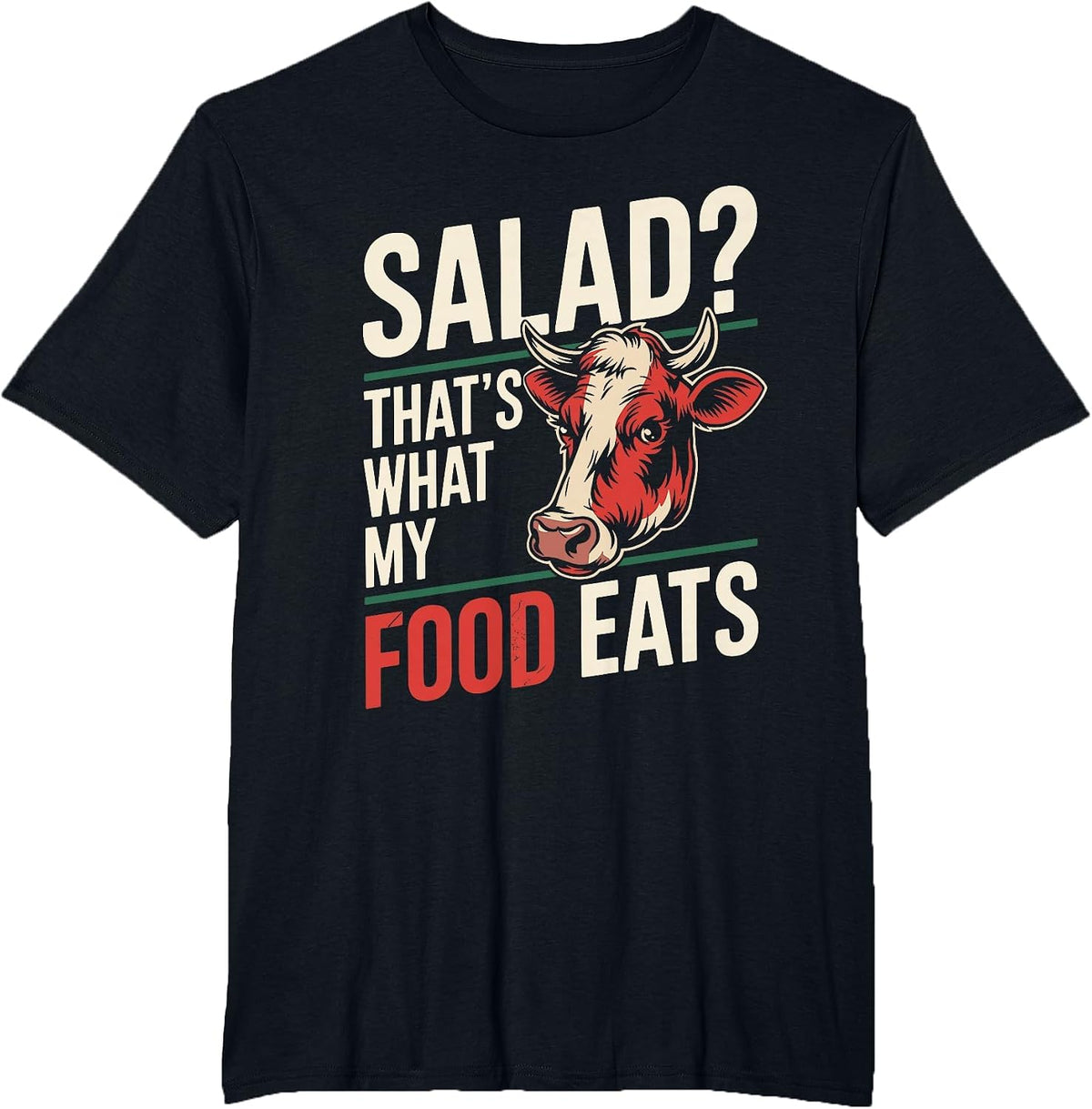 Funny Zero Carb All Meat Diet T-Shirt - Black