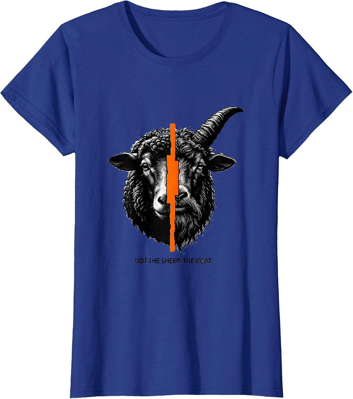 Women's Not The Sheep The Goat Funny Farm Animal Goat Lover Gift T-Shirt - Royal Blue