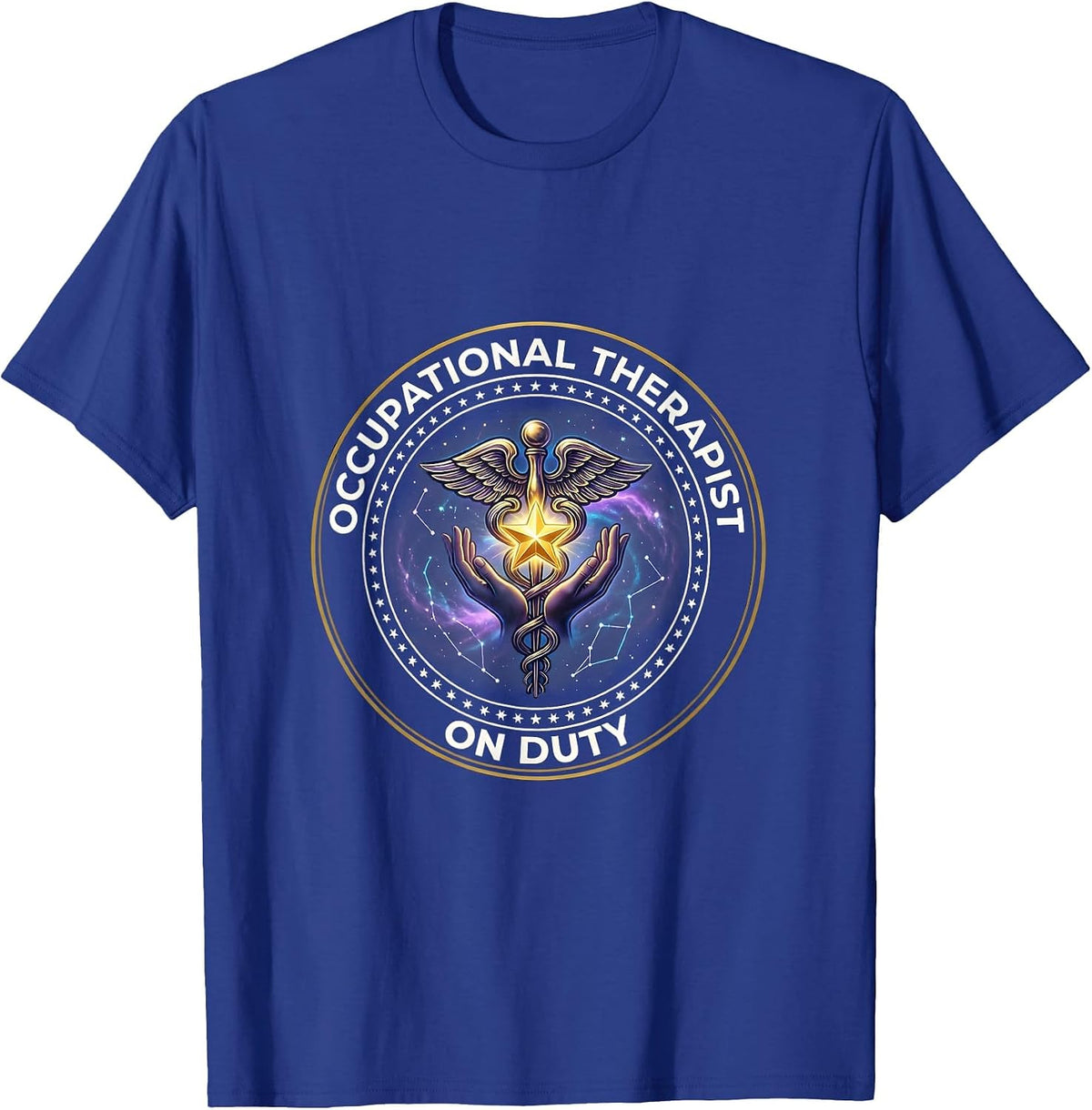 Occupational Therapist On Duty Graphic Design T-Shirt - Royal Blue