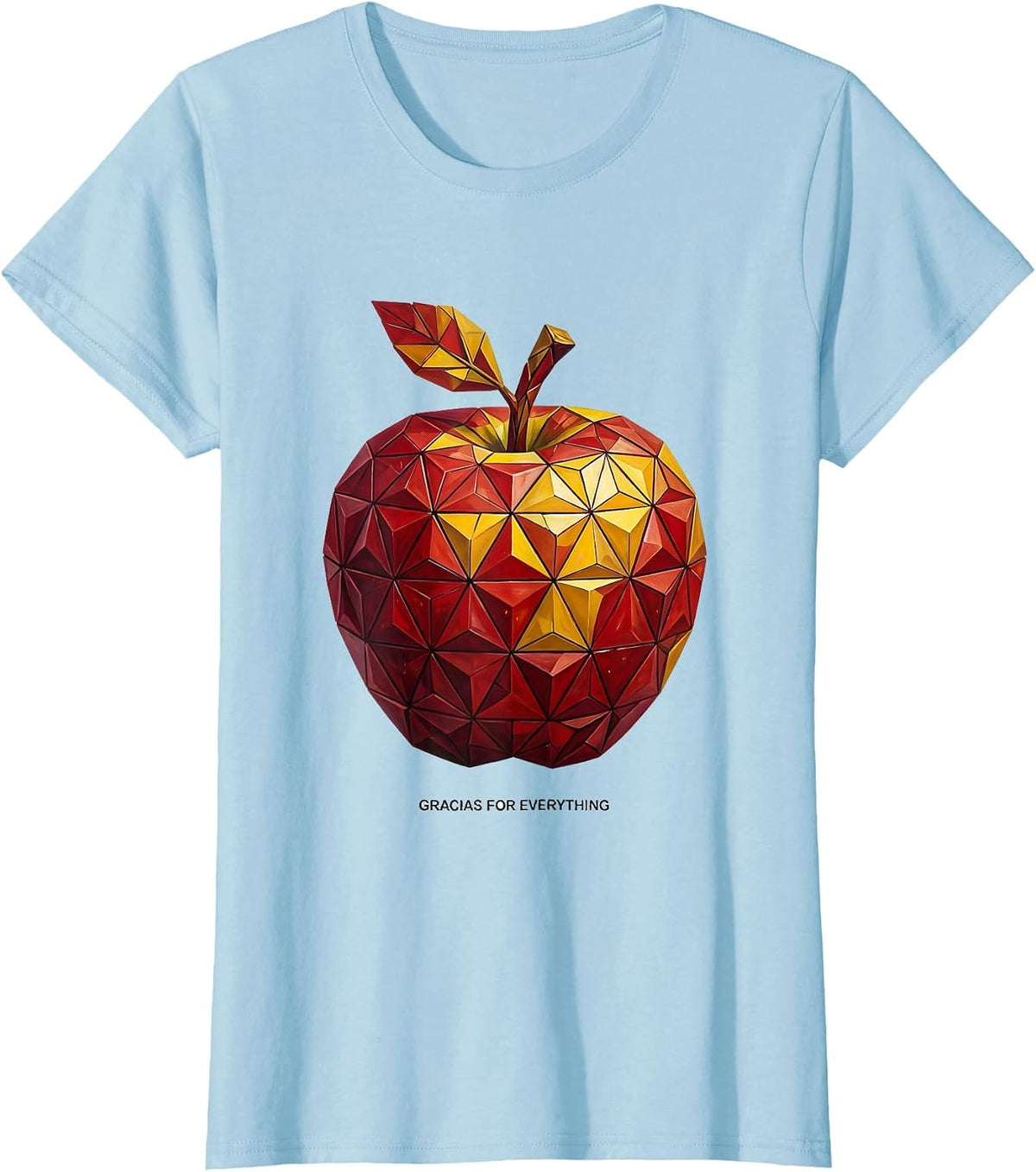 Gracias For Everything Spanish Teacher Design T-Shirt - Baby Blue
