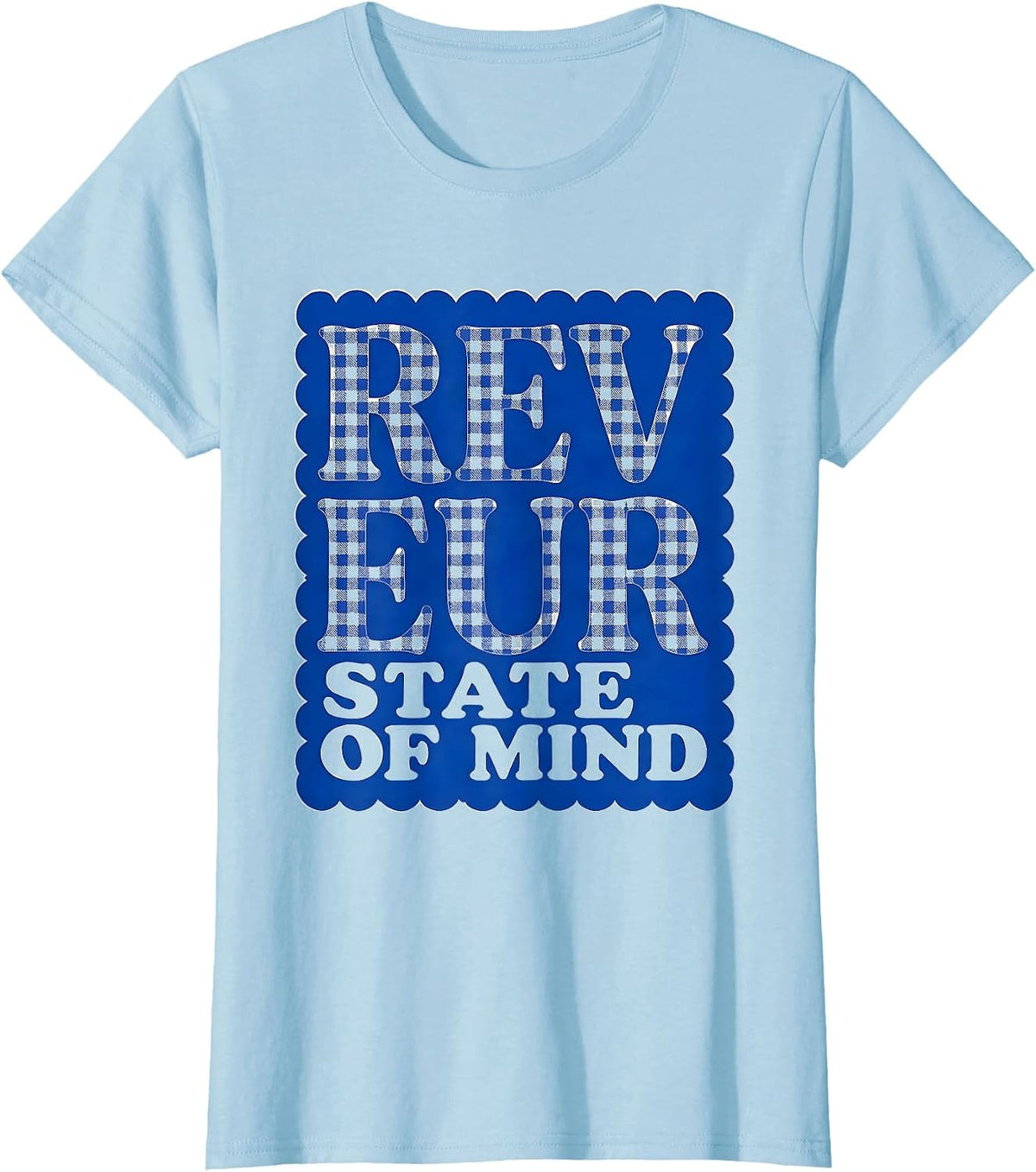 Reveur State of Mind Dreamer House Design T-Shirt - Baby Blue