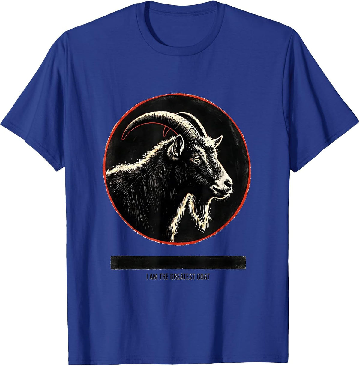 Men's I Am The Greatest Goat Funny Goat Lover Farmer Humor T-Shirt - Royal Blue
