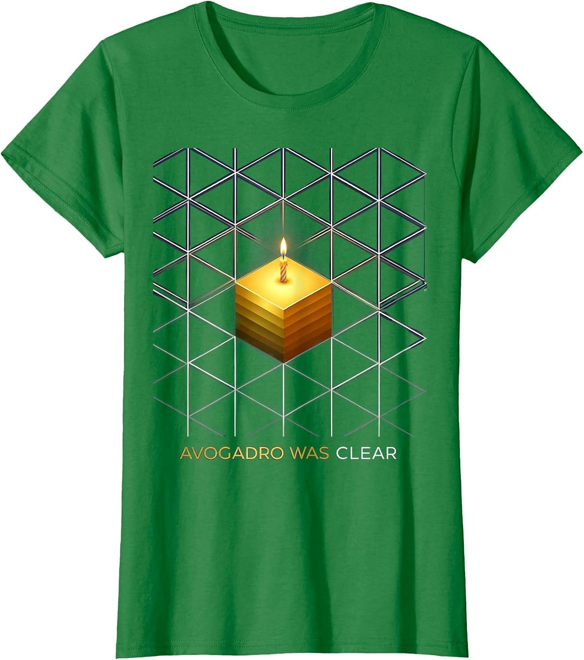 Women's Avogadro Was Clear Funny Chemistry Mole Day Student Teacher T-Shirt - Kelly Green